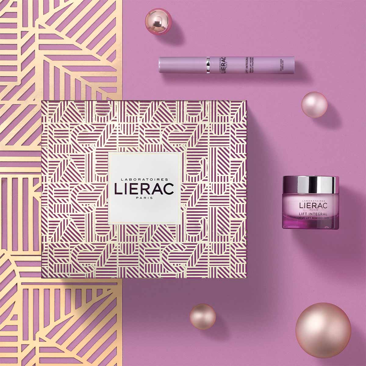 Lierac - Campagne Noël 360°, visuel, DA shooting et film