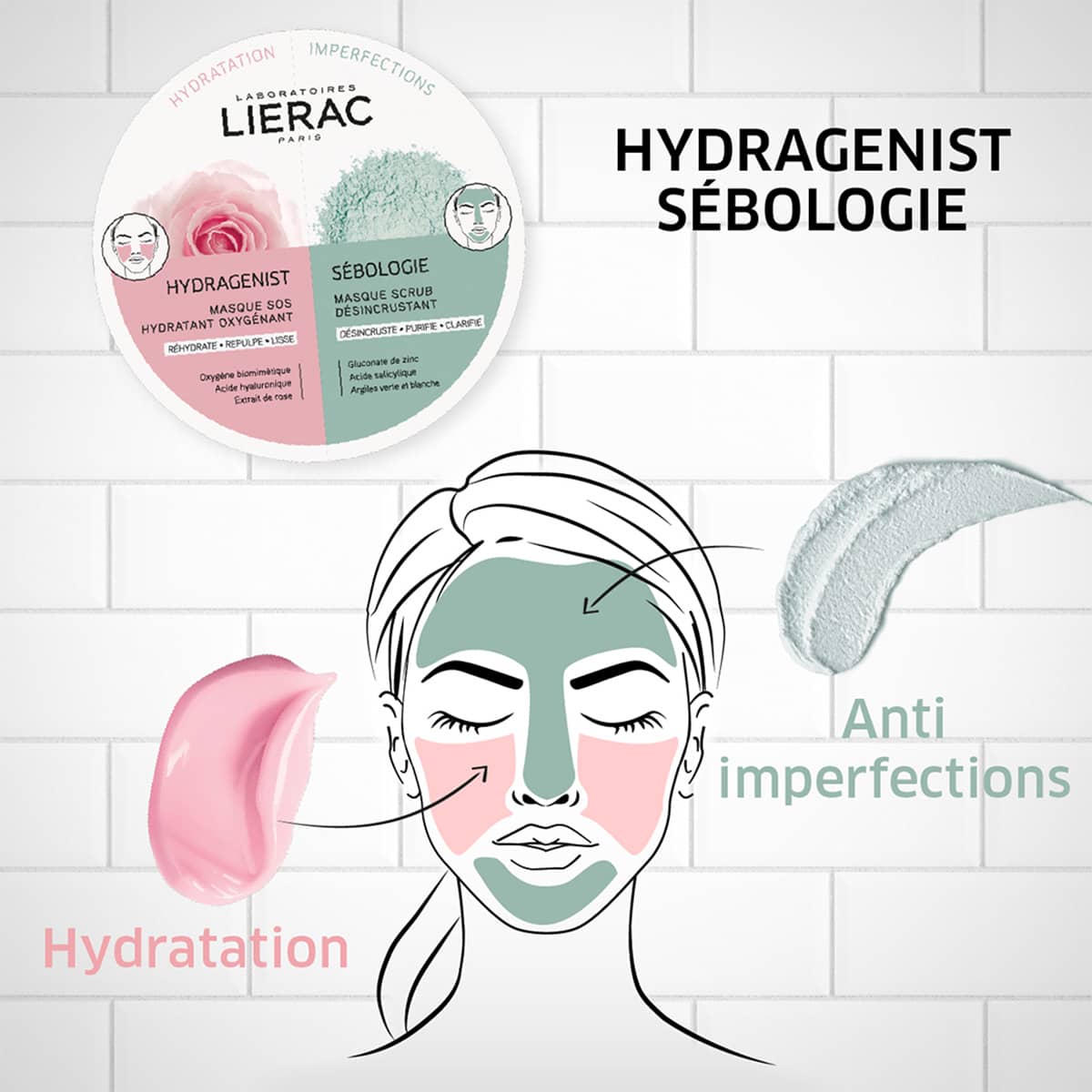 Lierac - Duo Masks Présentation du masque Hydragenist Sébologie